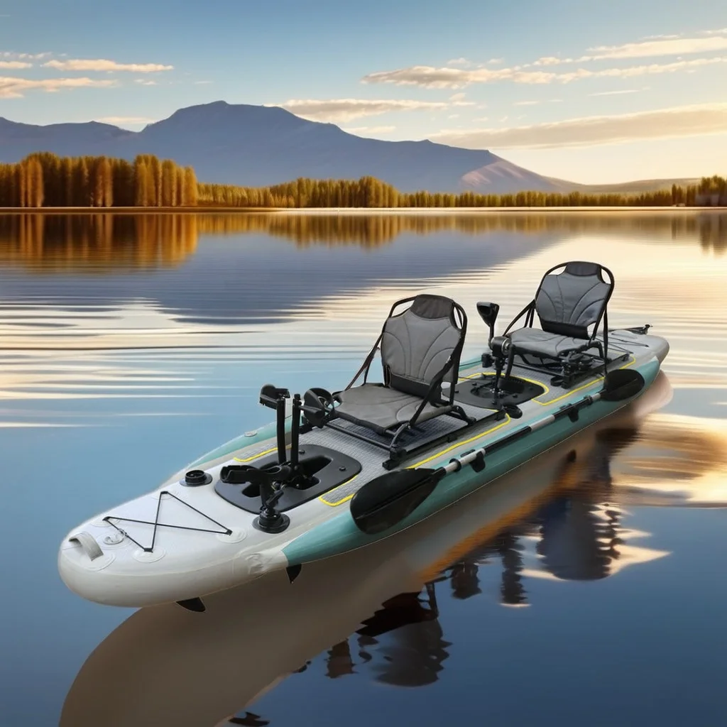 Fishing Boat Seat - 14フィート インフレータブル フィッシング カヌー ボート 2人乗り