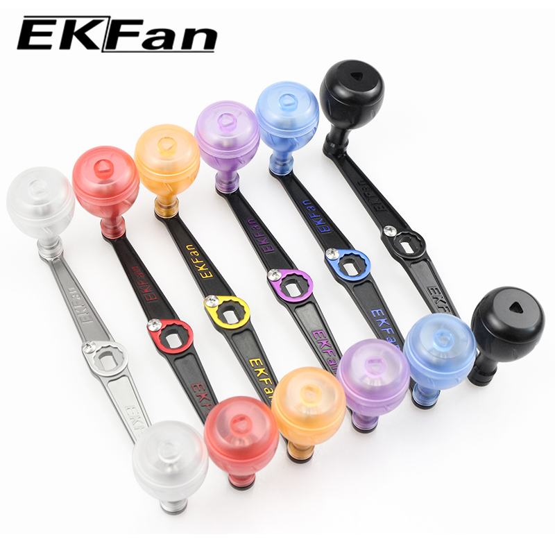Fishing Boat Steering Wheel - EKFan 130 ミリメートル超軽量合金ハンドル 22 グラムアクリルノブ 8