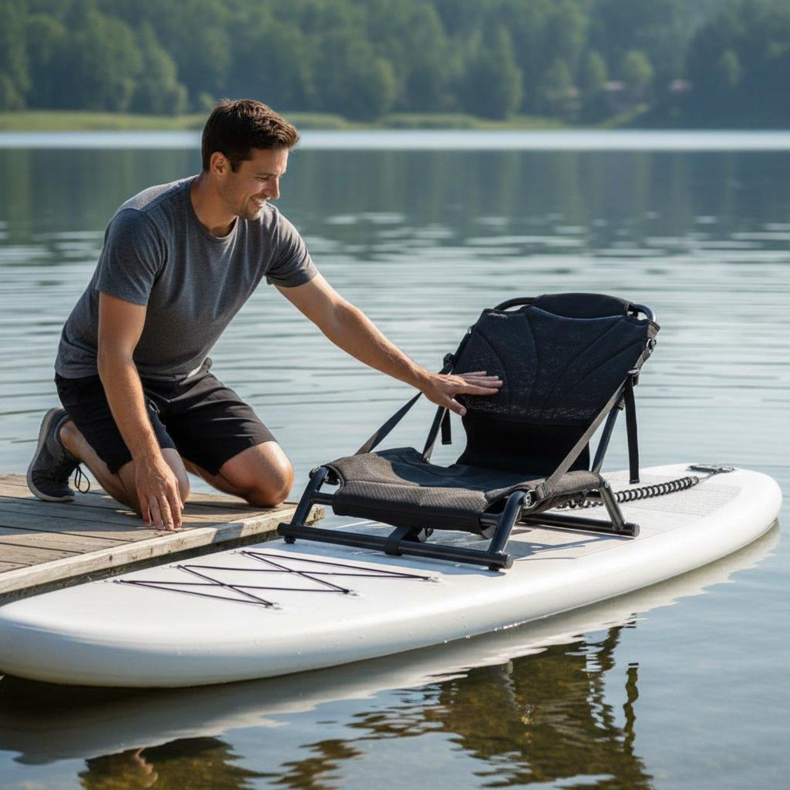 耐久性に優れたカヤック用シート。スチール製で、折りたたみ式。 - Fishing Boat Seat のレビューと価格